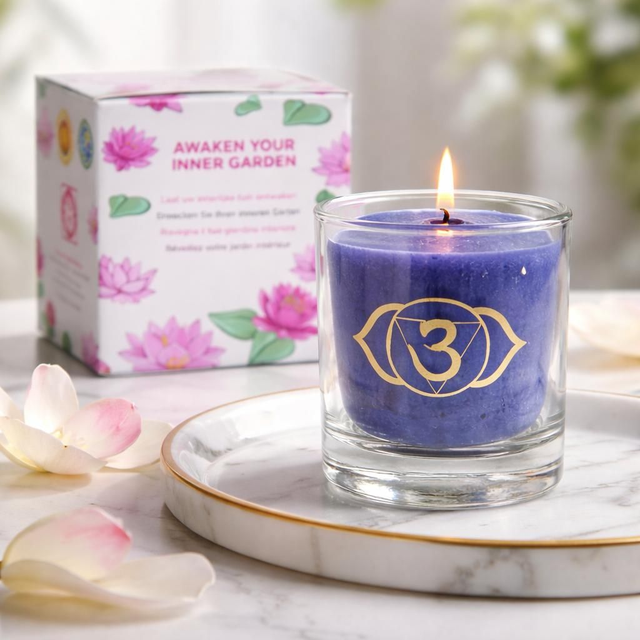 "Ajna" - Bougie votive chakra du 3 ème oeil