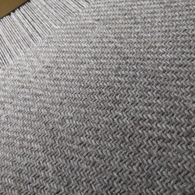 Sergé 2/2  diagonal  (mérinos gris ) 