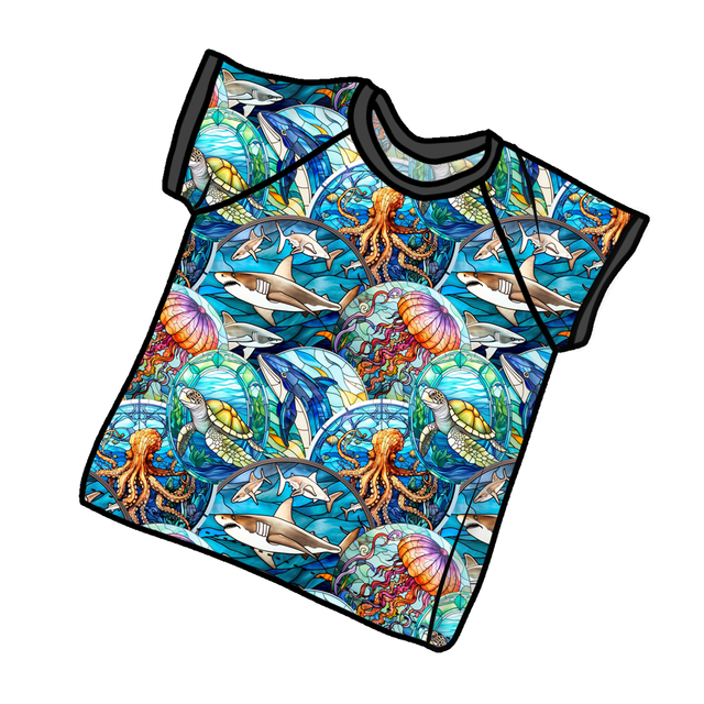 Dreamweaver 'Stained Glass Sealife' T-Shirt