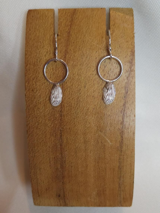 Pine Bud on loop earrings