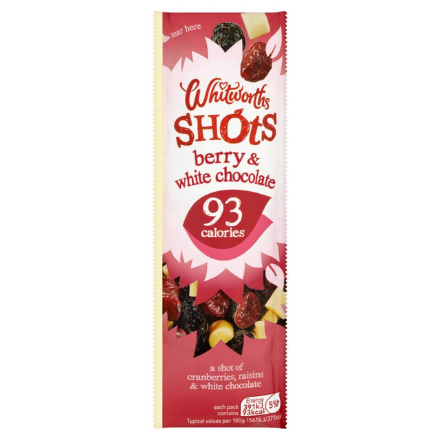Whitworths Shots Berry &amp; White Chocolate 25g