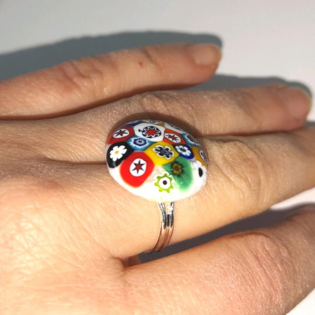 bague millefiori 