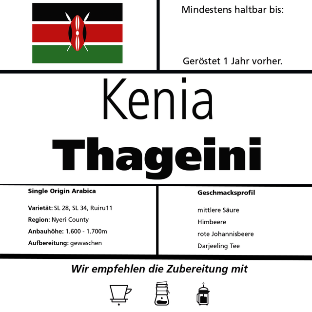 Die Kaffee| Kenia "Thageini" 