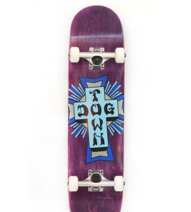 Dogtown Street Cross Logo Complete - 7.75" x 31" Purple Stain