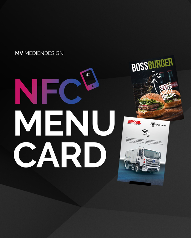NFC MENU CARD inkl. Designleistung