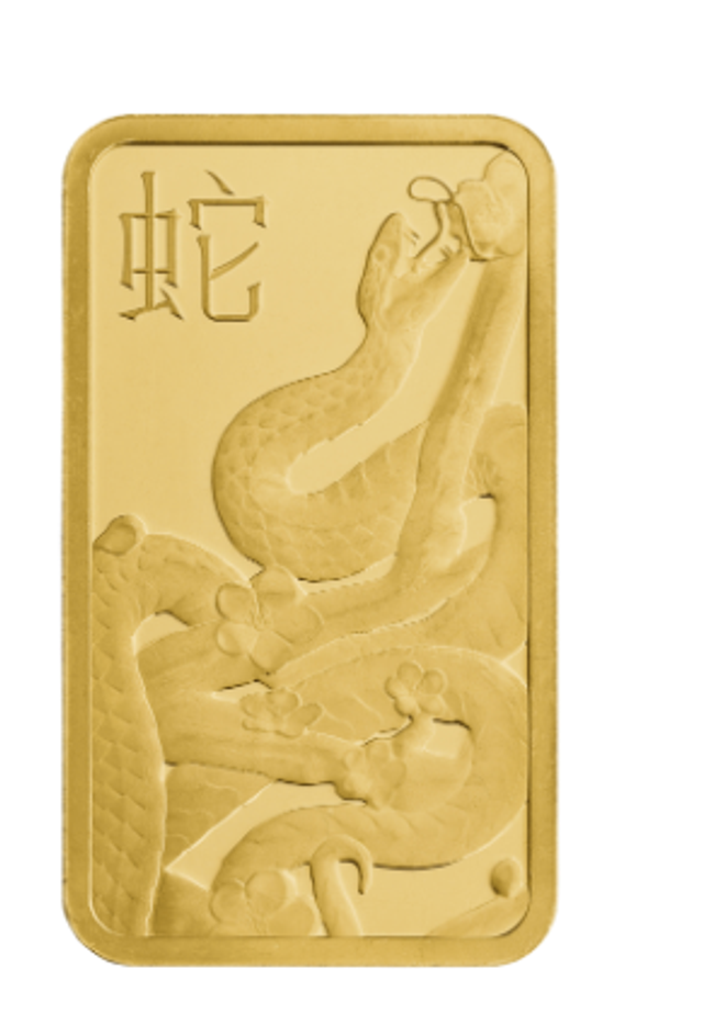 20gr MINTED Gold Lunar Year - Snake Bar .9999 Fine