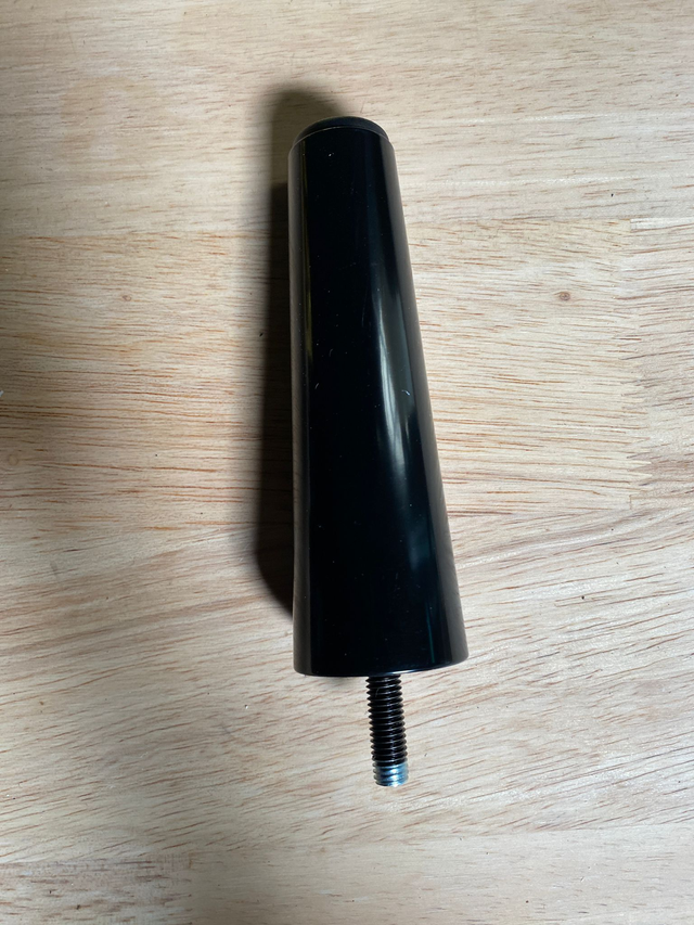 Pied de fauteuil arrondi (Noir)