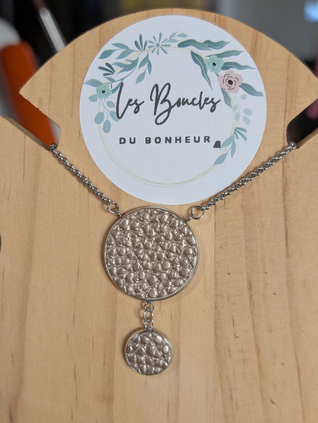 Collier 5 marron
