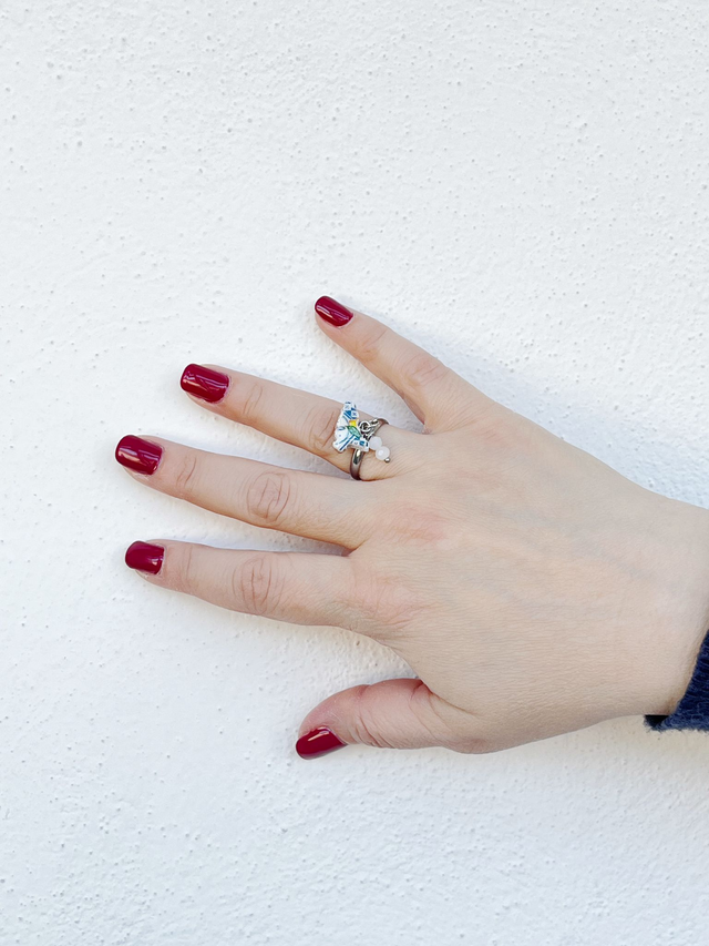 Anello Aprile Fatto a Mano Regolabile e Personalizzato Mese di Nascita