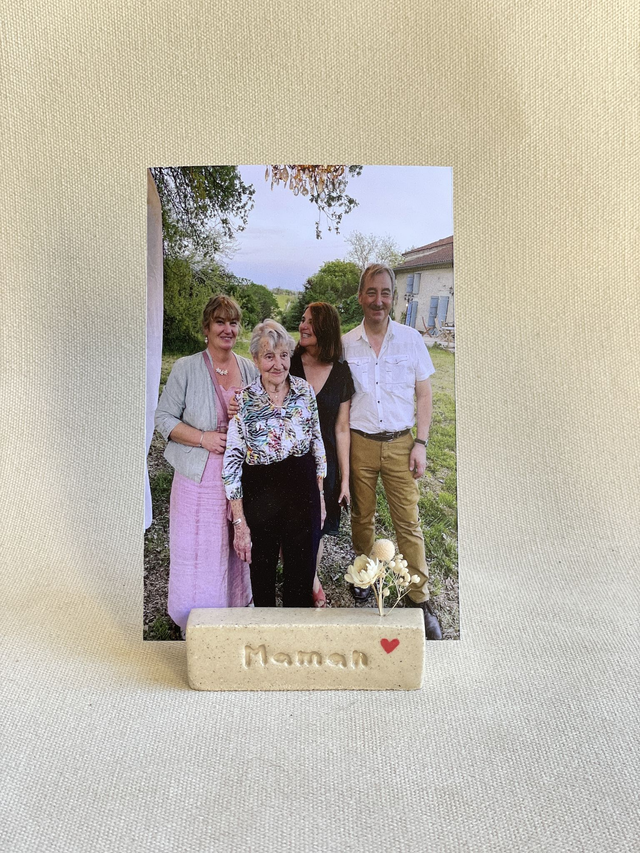 Porte photo / mini vase Maman 