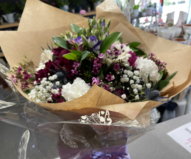 Mixed flower aqua pack bouquet 