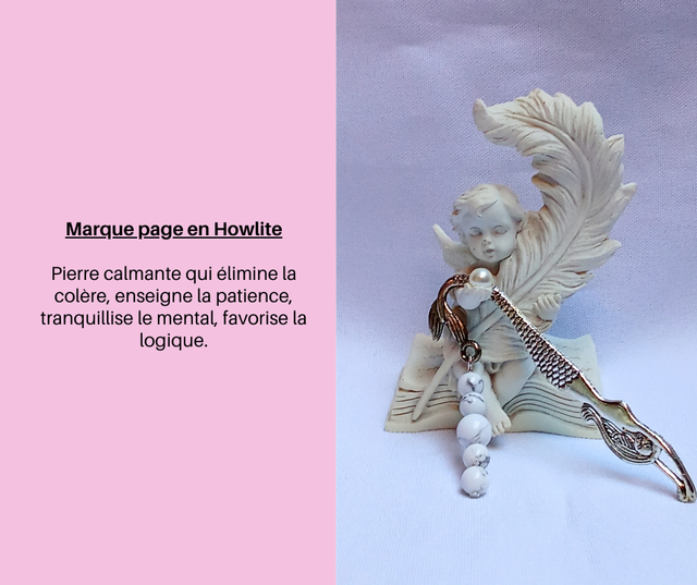 19- Marque page en Howlite