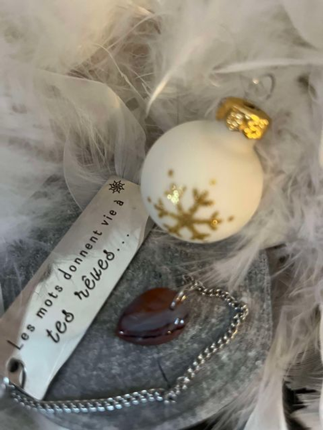 marque page feuille cornaline