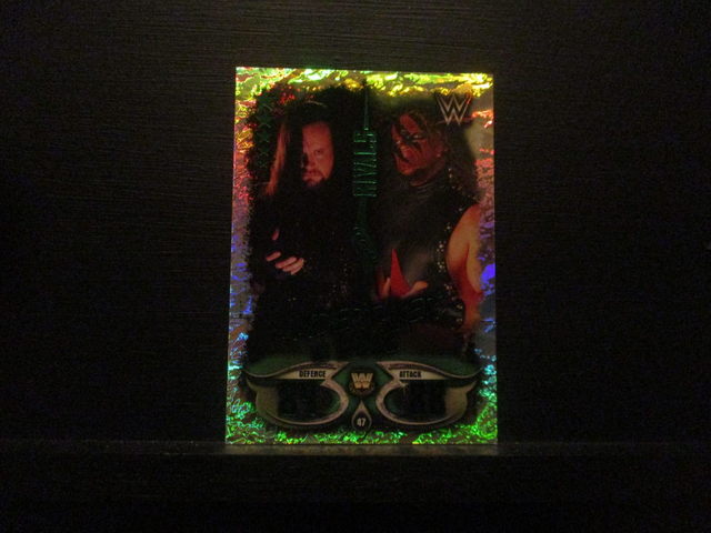 Undertaker vs Kane - Rivals Slam Attax Live Original Trading Card #47
