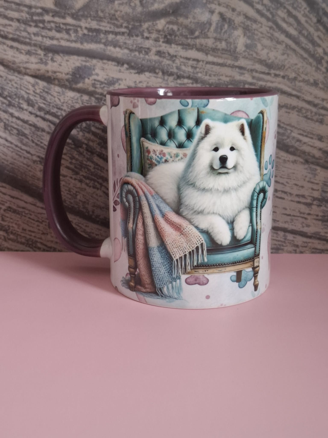 Collection Purple Mug mauve Samoyède