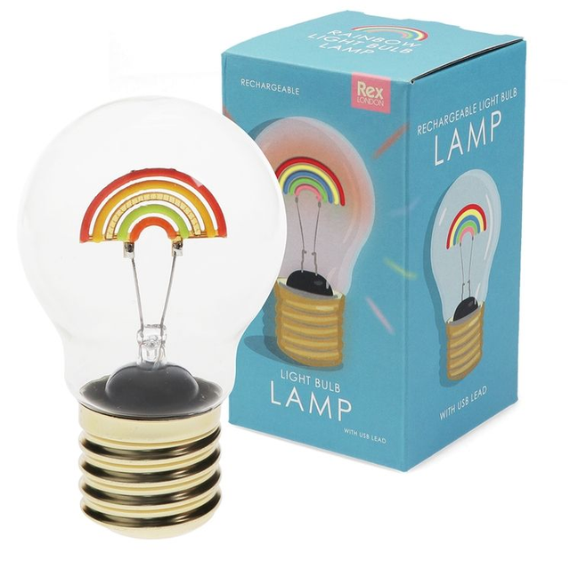 Rainbow lightbulb