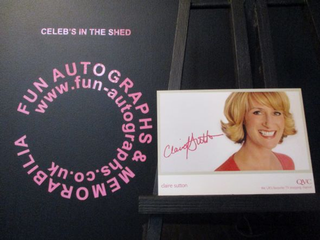 Claire Sutton Original Pre-Print QVC Cast Card