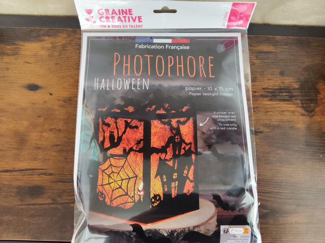 Photophore papier halloween 
