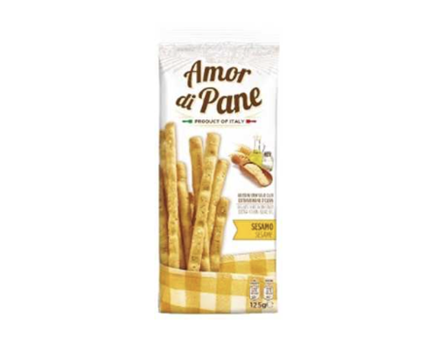 Amor di pane - Grissini szezámmagos-sós 125g