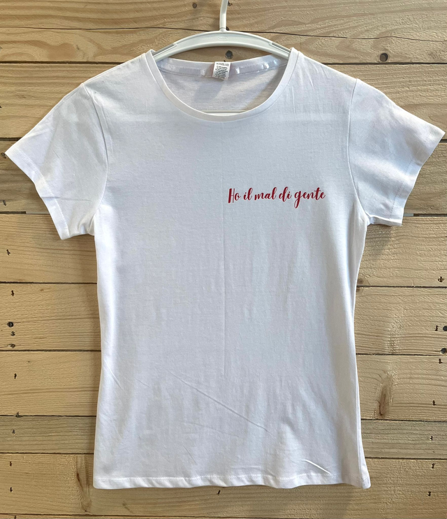 T-shirt "Ho il mal di gente"