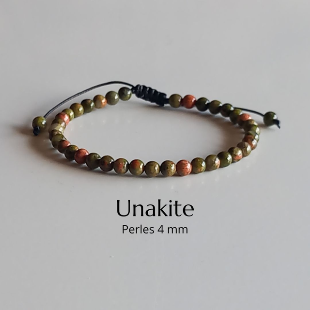 Bracelet ajustable en Unakite