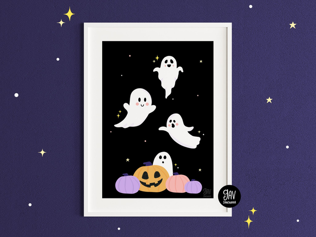 Ghosts wall art