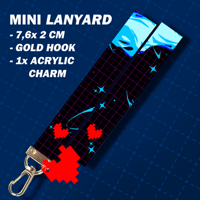 Deltarune mini lanyard
