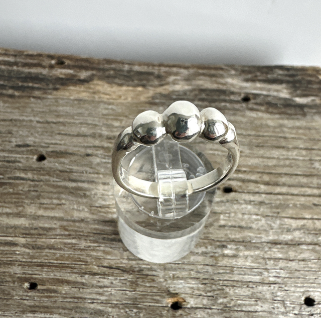 Silver Bobble Ring