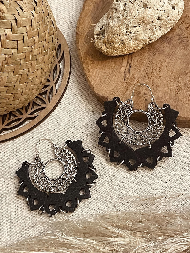Boucles d’oreilles AKYRA noires