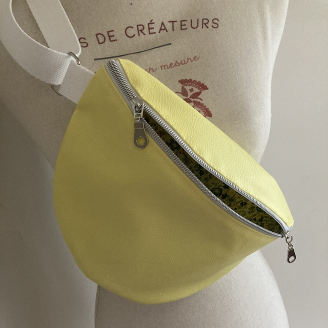 Sac banane jaune citron 