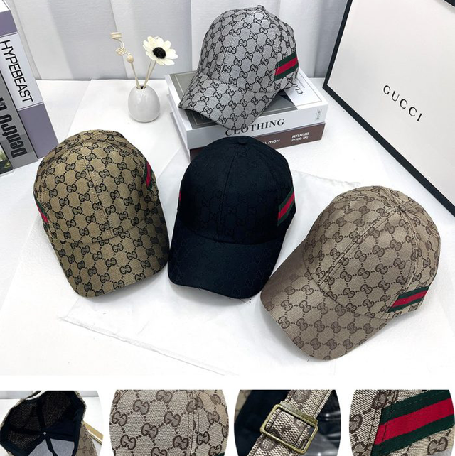 Casquette GG réglable en coton jacquard