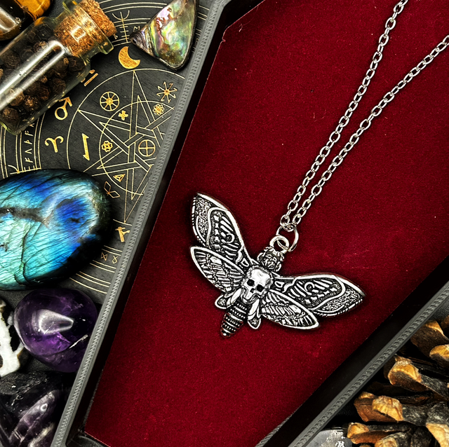 Death moth necklace