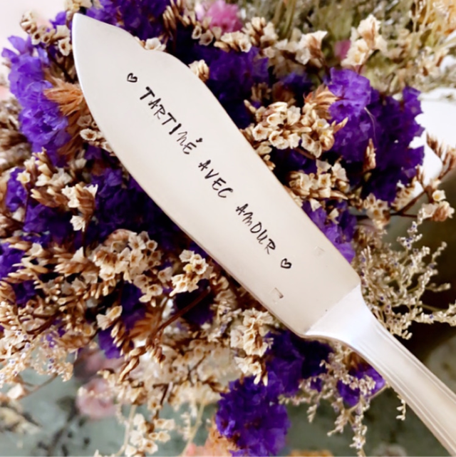 Couteau Tartiné Avec Amour 