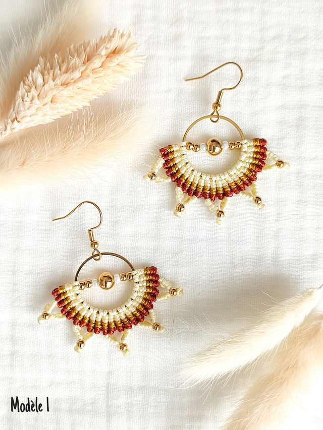 Boucles d'oreilles "KEMI" - Doré