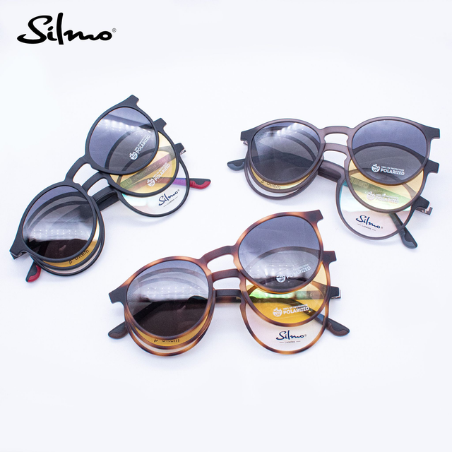 Lentes Silmo con 2 cilpons ZD-21231W Hombre y Mujer