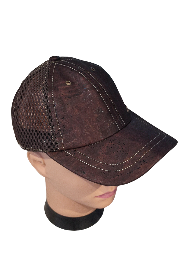 Casquette en liège marron filet montado