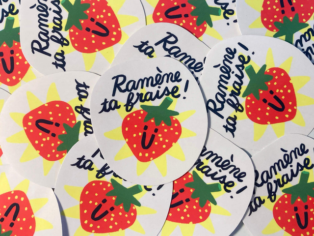 Sticker "Ramène ta fraise" 🍓