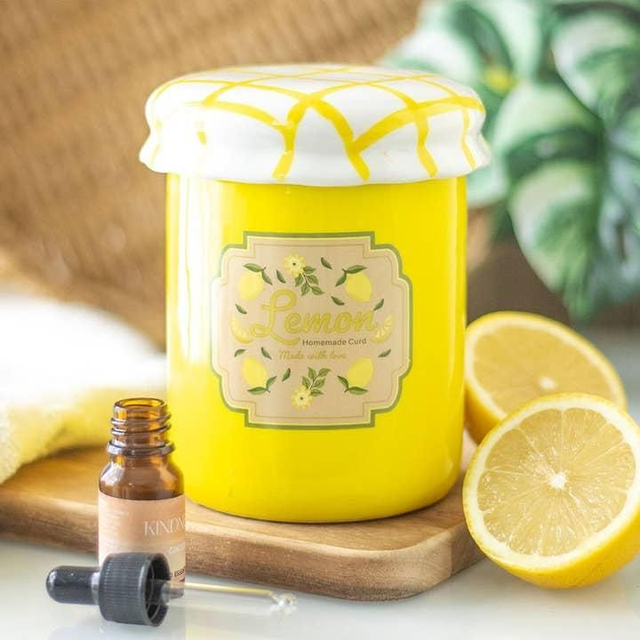 Brule parfum pot de confiture au citron 