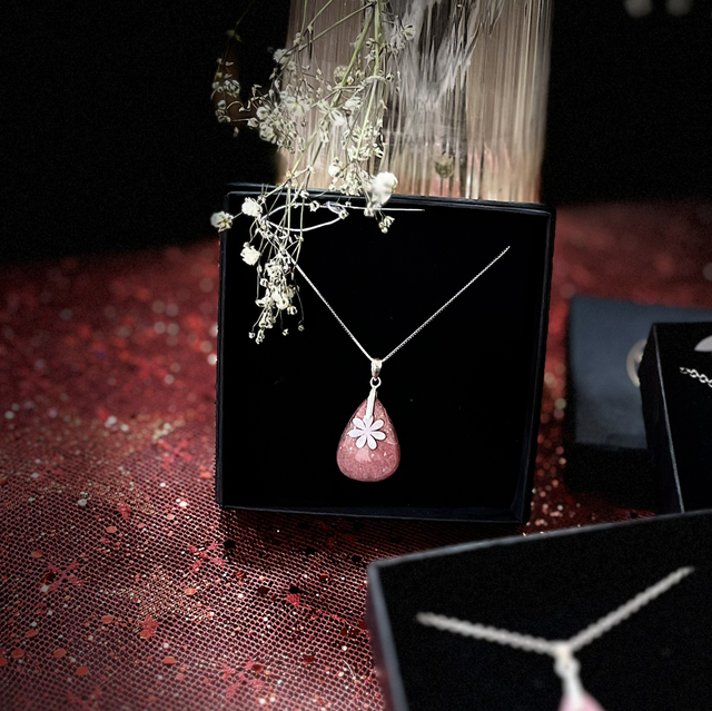 Collier - Thulite - argent 925