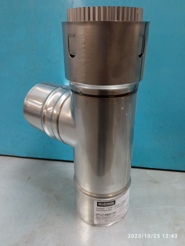 Té 90° pour gaine D100106 - FLET090D100 