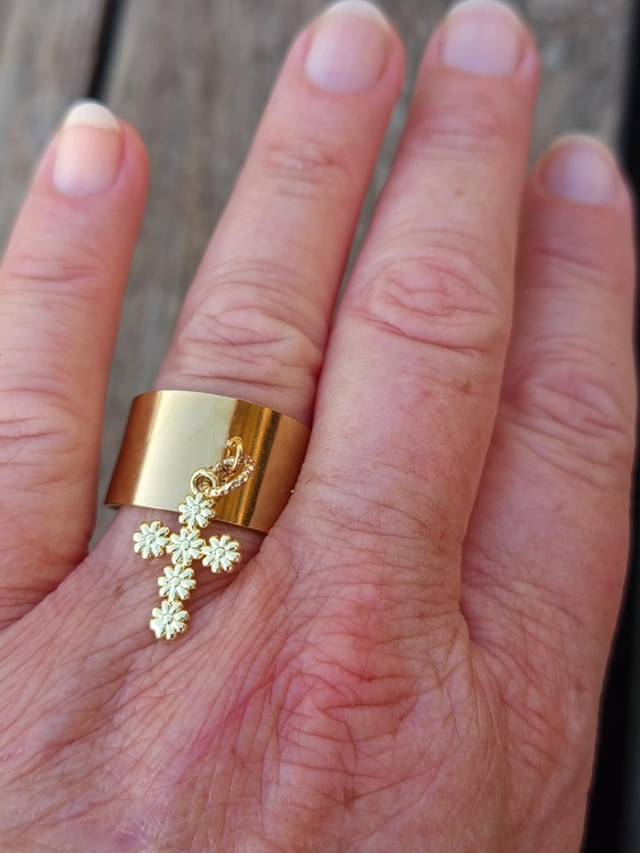 Bague manchette réglable "Divya Phool" – Fleur divine