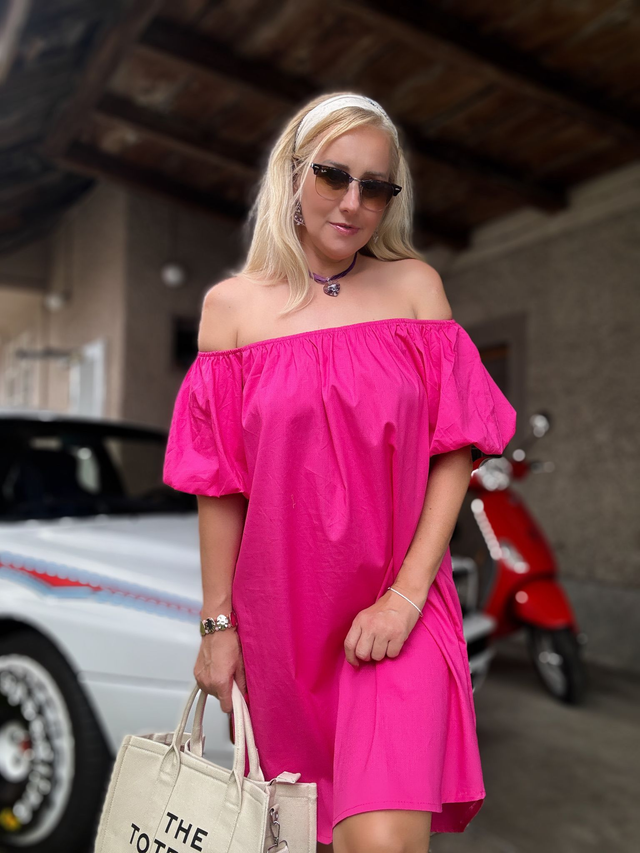 Fuchsia Kleid Baia