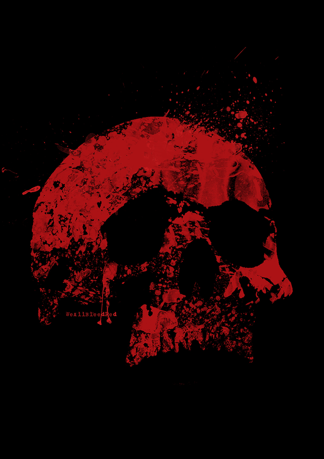 We All Bleed Red Dread Nights Art Print