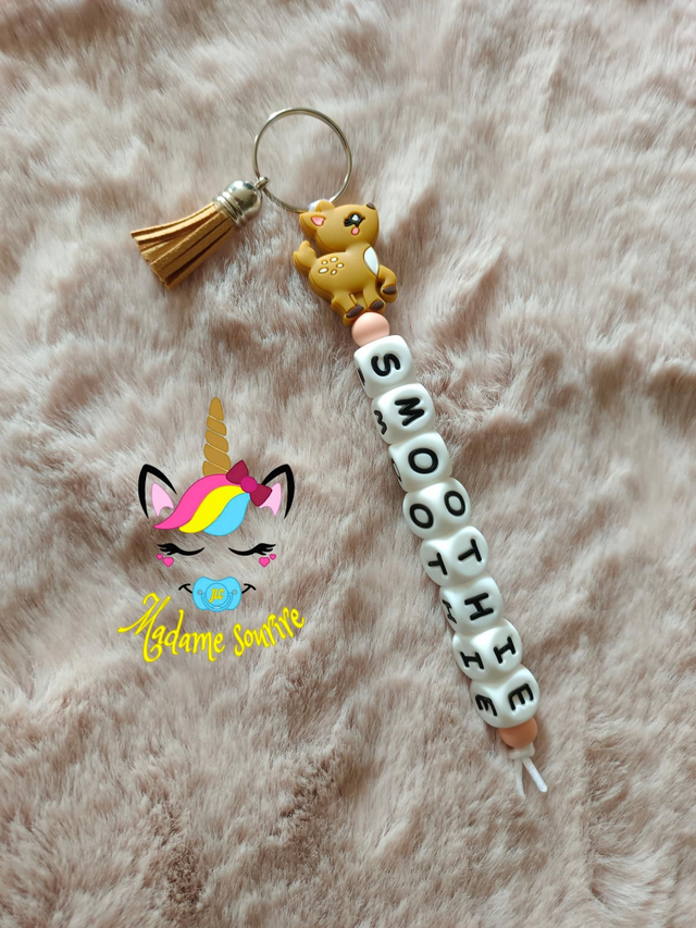 Porte clés 1 branche Faon