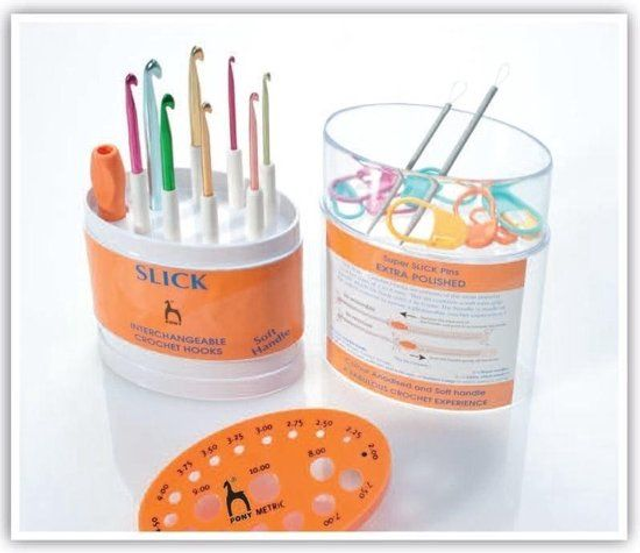 PONY | Slick verwisselbare haaknaaldenset