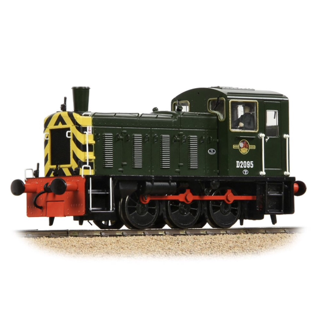 Bachmann 31-364A OO Scale Class 03 D2095 BR Green (Wasp Stripes)