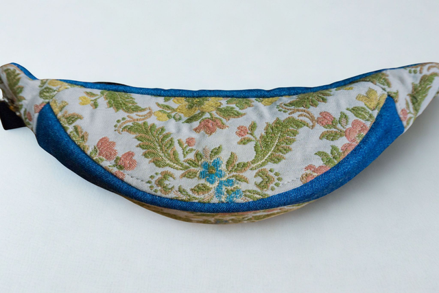 Banane jean et jacquard - M