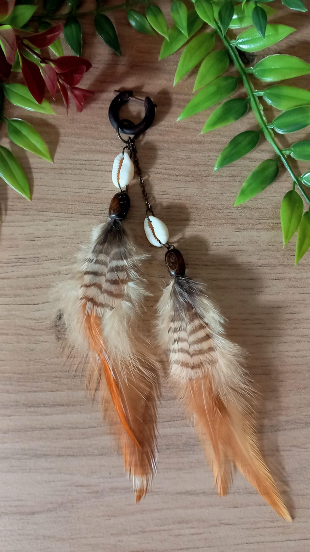 Boucle d'oreilles uniques ethniques 