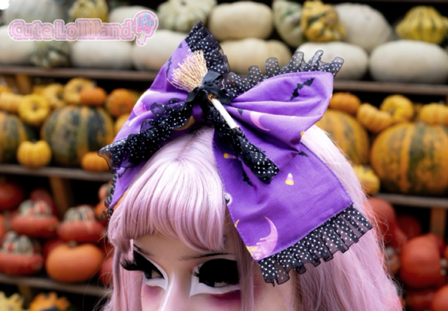 Pumpkin Paw Headbow Halloween 2024