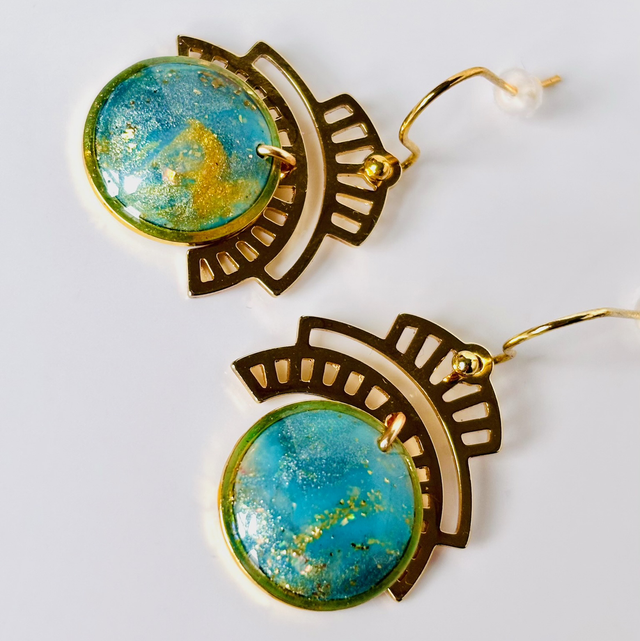 Boucles « Calice lunaire »